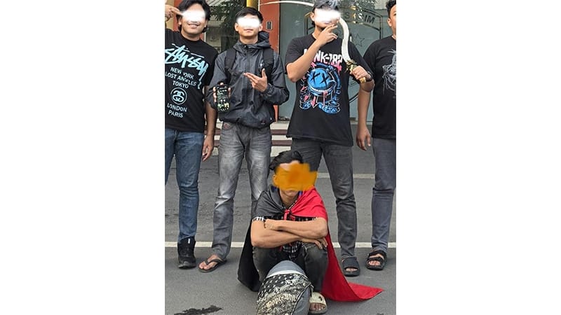 Polisi Amankan Remaja Pemegang Akun Instagram diduga Gank Motor Medan