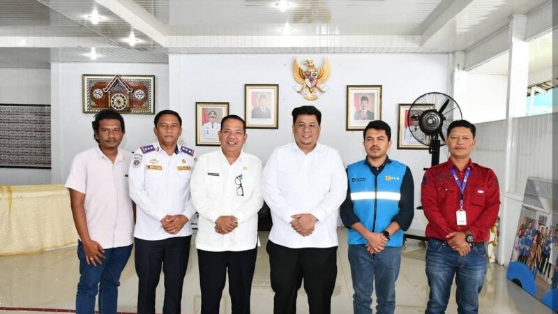 Bupati Samosir bersama Manager ULP PLN Pangururan Sepakat Bangun Jaringan Listrik di Desa Hasinggaan