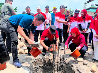 Bupati Deli Serdang Latakakan Batu Pertama SD Negeri Sampali
