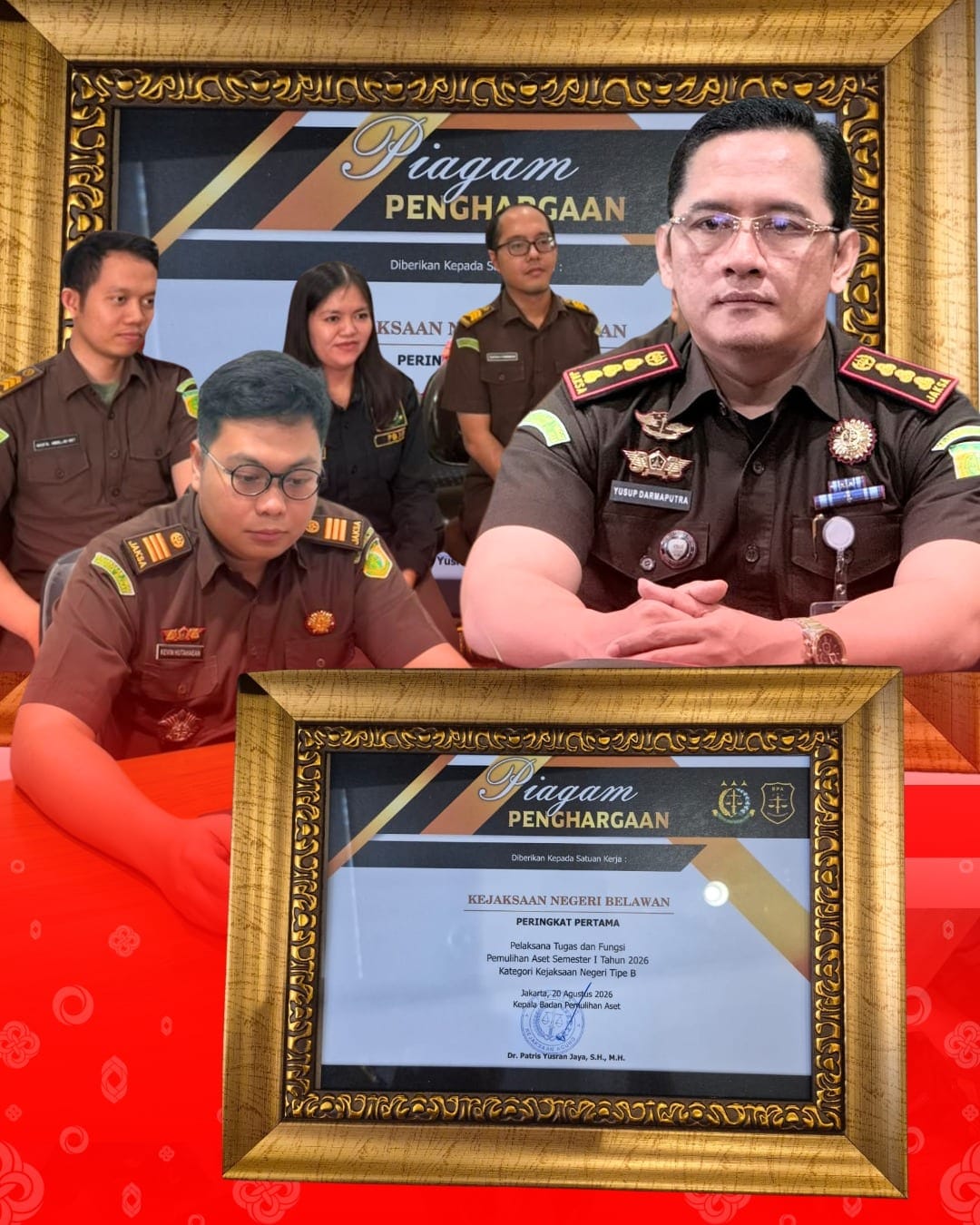 Kejari Belawan Raih Juara I Pemulihan Aset Semester Pertama 2026