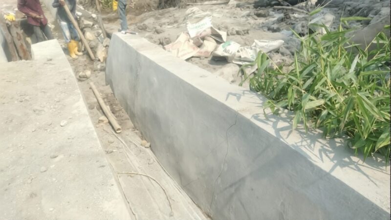 Belum Genap Sebulan, Proyek Drainase Rp30 M Dinas Bina Marga Provsu Retak