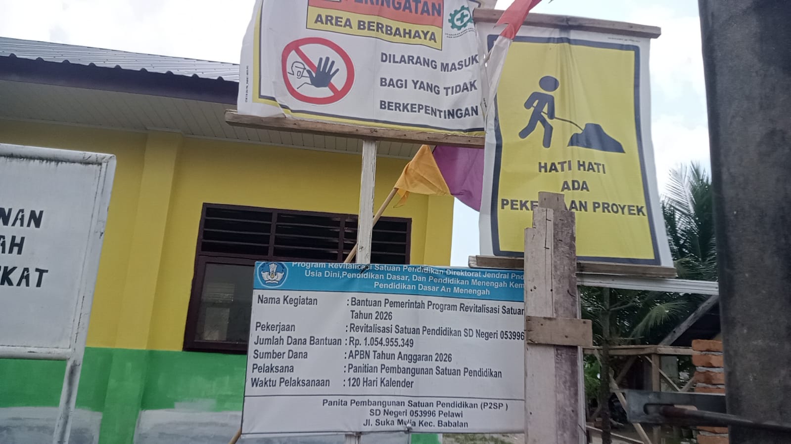 Rp1,05 Miliar untuk 7 Ruang Kelas dan Fasilitas Sekolah, Revitalisasi SDN 053996 Pelawi Jadi Sorotan