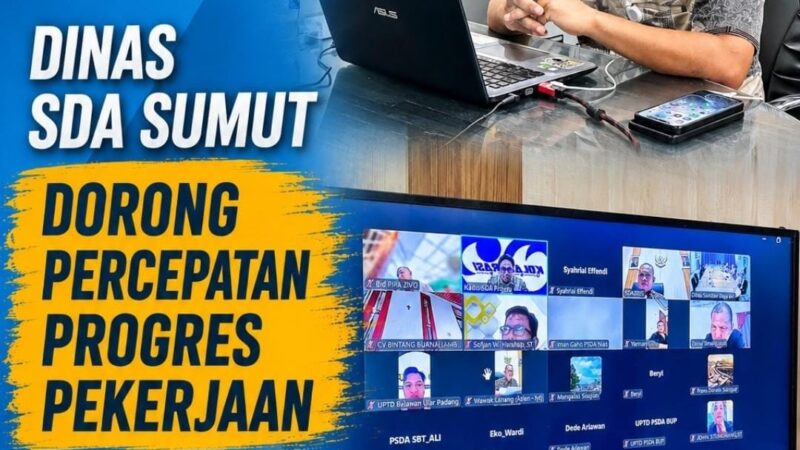 Plt. Kadis SDA Sumut Pimpin Rapat Percepatan, Tekankan Progres Optimal dan Tepat Waktu