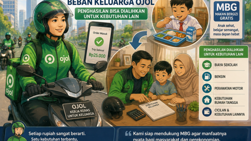 MBG Bantu Tekan Beban Keluarga Ojol, Tanti: Penghasilan Bisa Dialihkan untuk Kebutuhan Lain