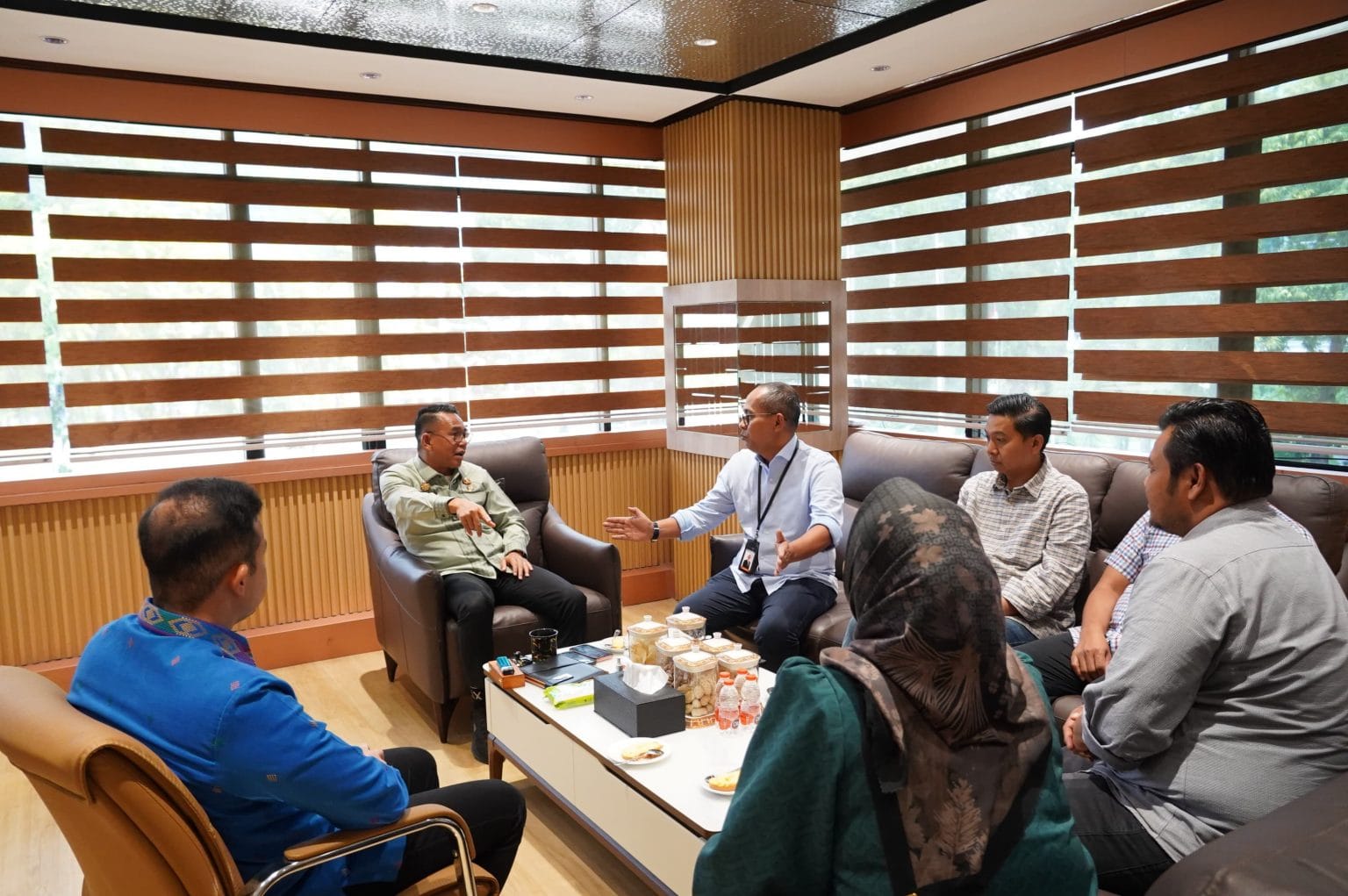 Zakiyuddin, Terima Kunjungan Direktur Bank Sumut