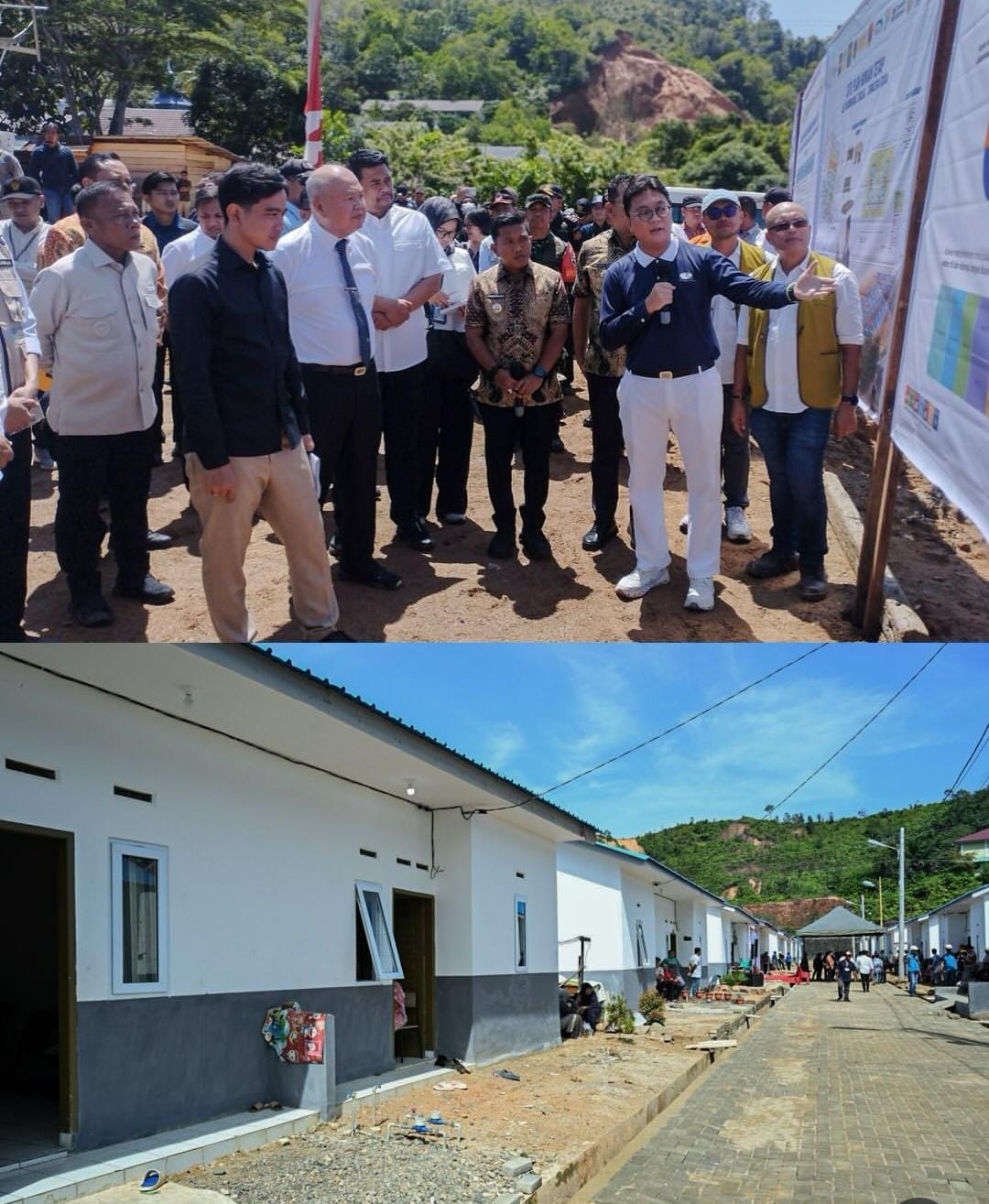 Gubernur Bobby Dampingi Wapres Gibran Tinjau Progres Rehabilitasi dan Rekonstruksi SMAN 1 Barus