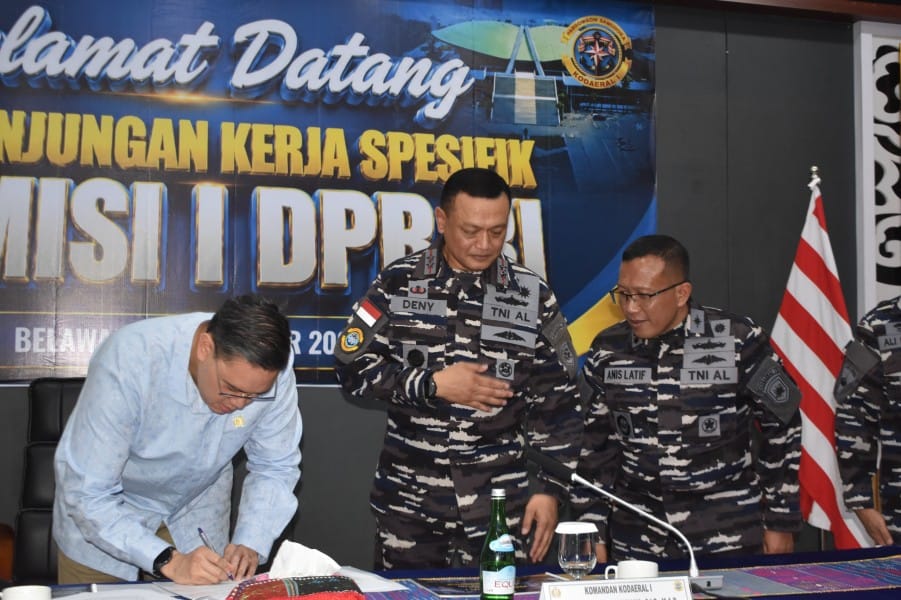 Komisi I DPR RI Kunjungi Kodaeral I, Bahas Penguatan Pertahanan Laut di Sumut