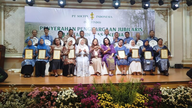 1151 Karyawan PT Socfindo Terima Penghargaan Jubilaris 2026