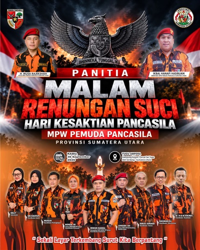 Peringati Hari Kesaktian Pancasila, MPW Pemuda Pancasila Sumut Gelar Malam Renungan Suci