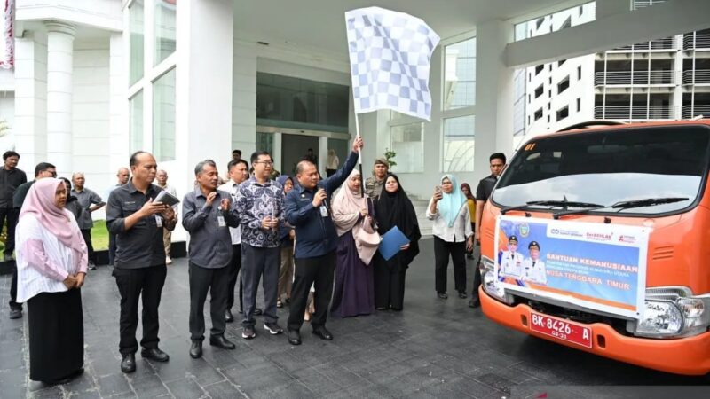 Pemprov Sumut Salurkan Bantuan Makanan Siap Saji untuk Korban Gempa NTT