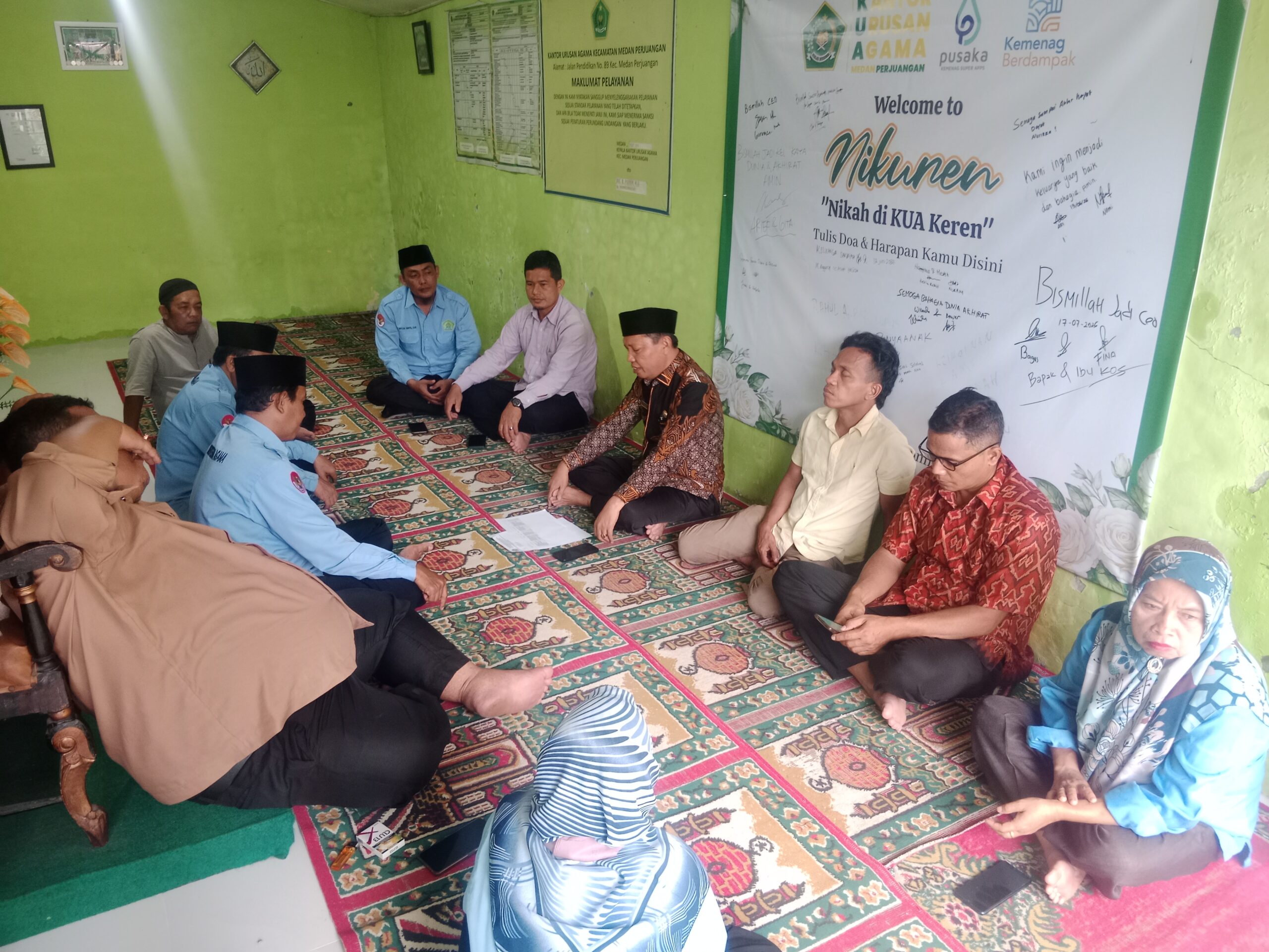 KUA Medan Perjuangan Gelar Rapat Koordinasi Bersama Kepala KUA Baru