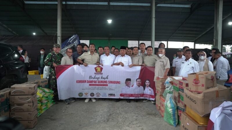 Gerindra Sumut Kunjungi Pengungsi Sinabung: Kami Hadir untuk Masyarakat