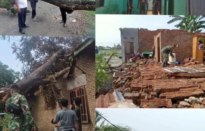 Ratusan Rumah di Beringin-Deli Serdang Rusak Diterjang Angin Puting Beliung