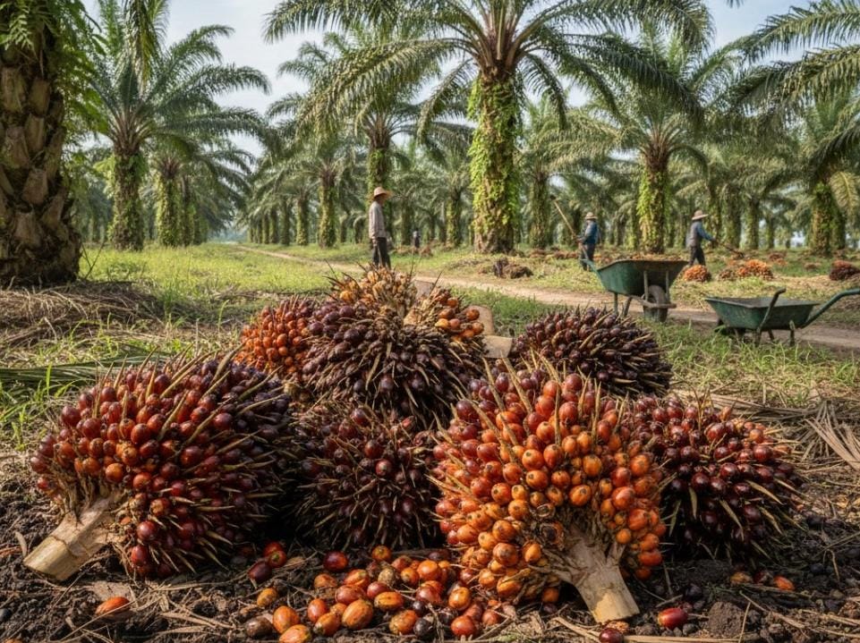 TBS Petani Sawit Sumut Anjlok Meski Harga CPO Global Naik