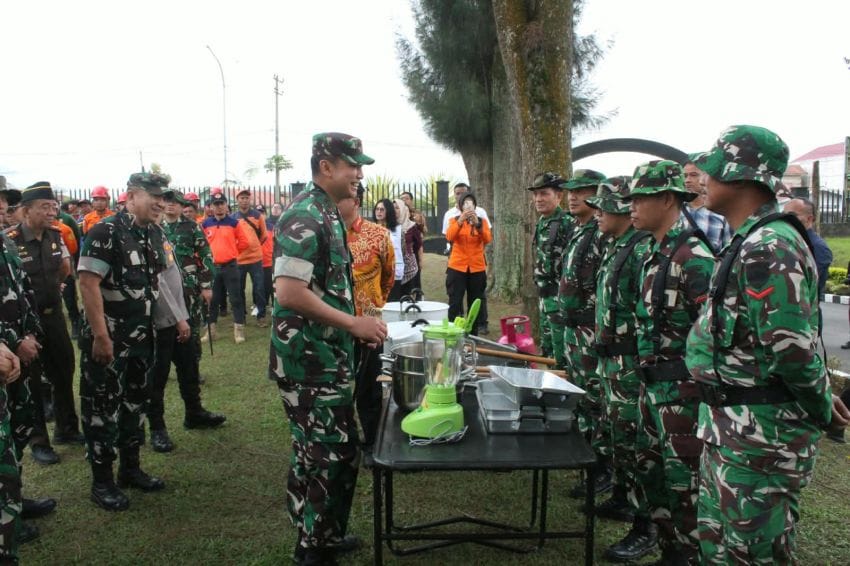 Pangdam I/BB Siagakan 1.279 Personel Antisipasi Erupsi Besar Sinabung