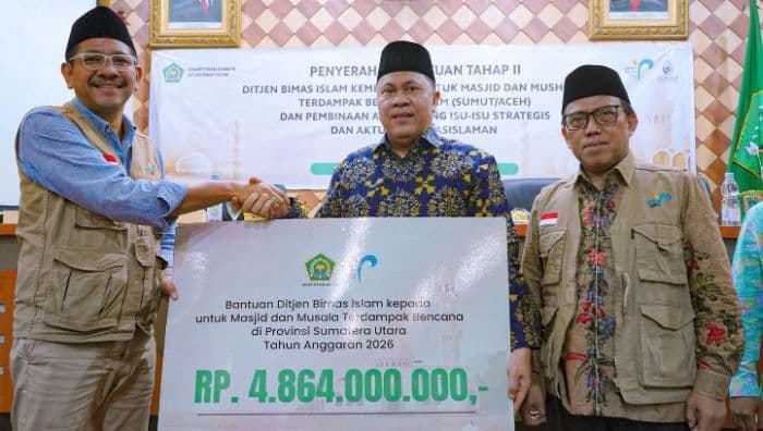 Kemenag Salurkan Rp16,49 Miliar untuk Pemulihan Masjid dan Musala Terdampak Bencana di Sumut-Aceh