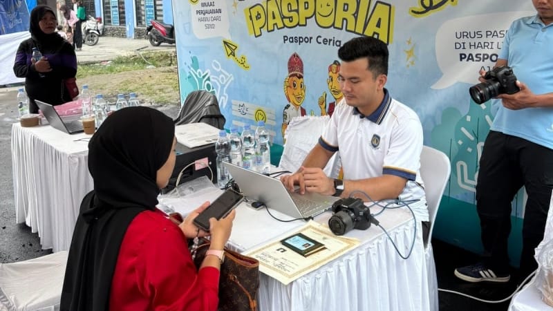 Imigrasi Belawan Buka Layanan Pengurusan Paspor di Car Free Day Akhir Bulan