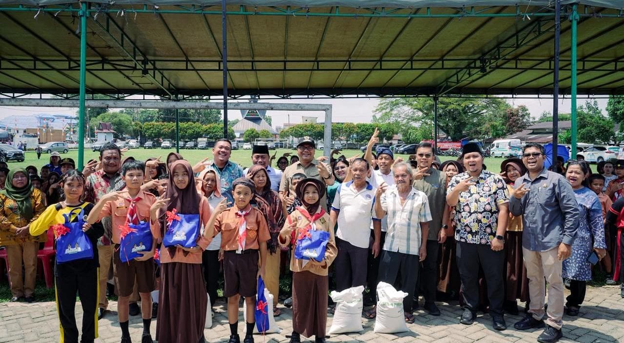 Pemkab Deli Serdang Salurkan Bantuan Beras Cadangan Pangan Pemerintah kepada 175 Penerima