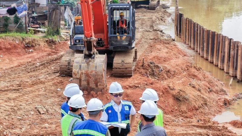 Proyek Perkuatan Tebing Aek Panjaitan Tapteng Capai 41,4 Persen
