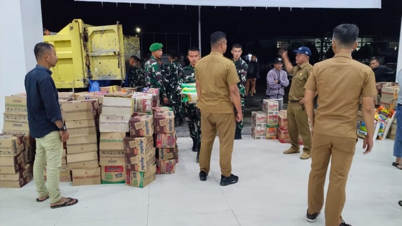 Banjir Rendam 13 Desa di Nias Barat, 595 KK Terdampak, Pemkab Salurkan Bantuan