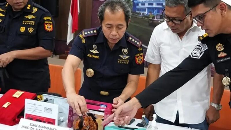 BC Bandara Kualanamu Amankan 1,5 Kg Emas Batangan Tujuan Bangkok Thailand