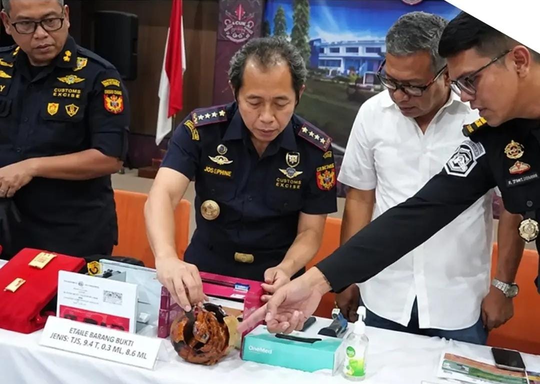 BC Bandara Kualanamu Amankan 1,5 Kg Emas Batangan Tujuan Bangkok Thailand