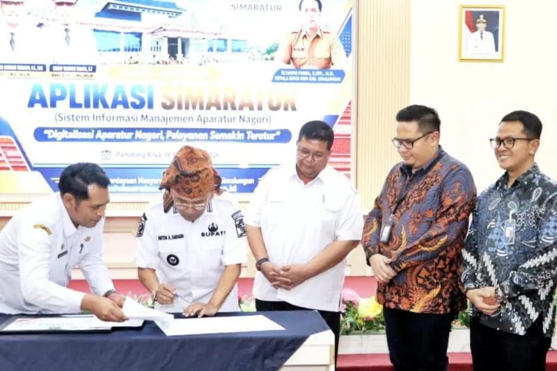 Pemkab Simalungun Digitalisasi Data Aparatur Nagori lewat SIMARATUR