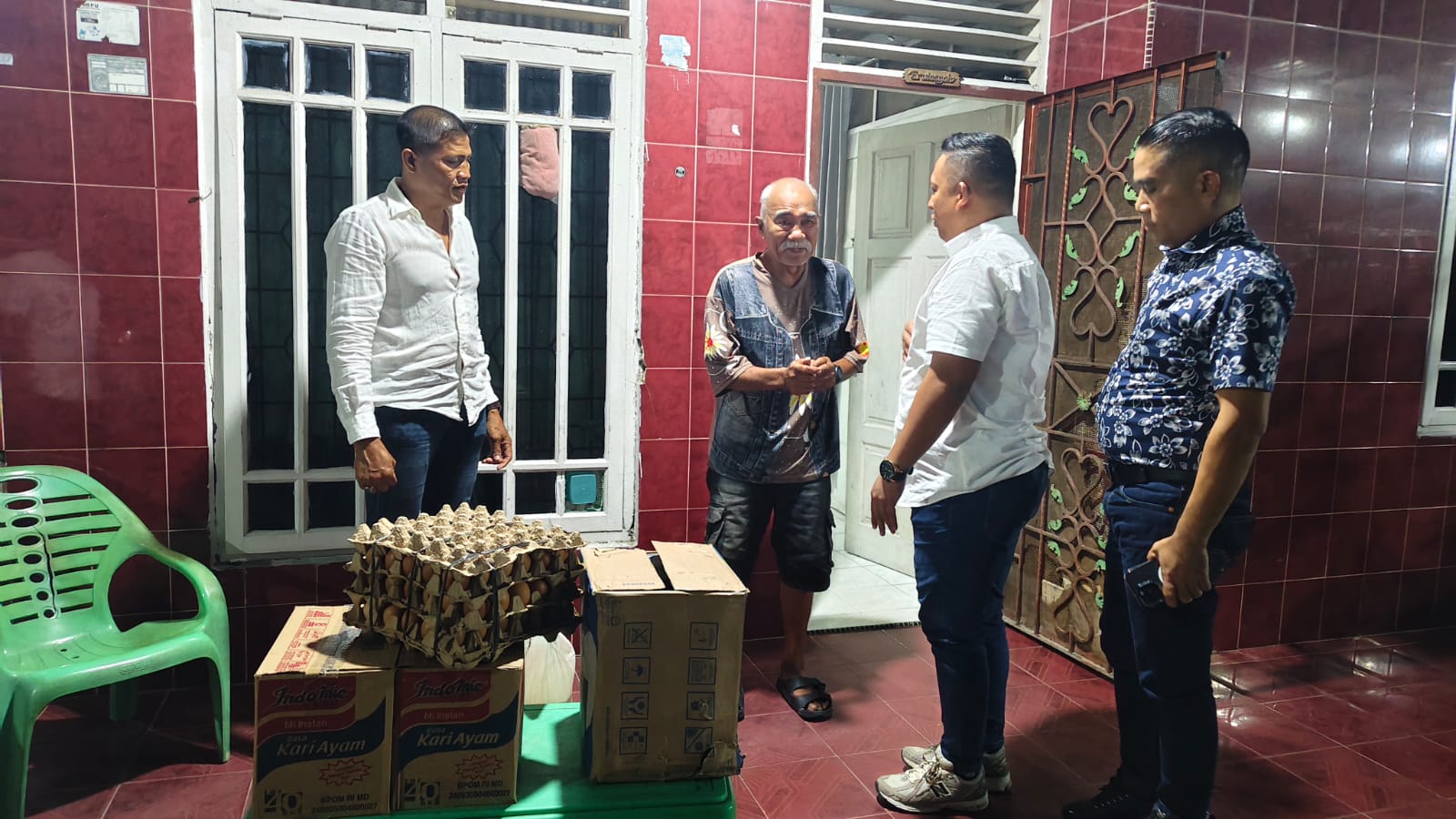 Peduli Sosial, Perbati Sumut Jenguk Petinju Legendaris Erwinsyah