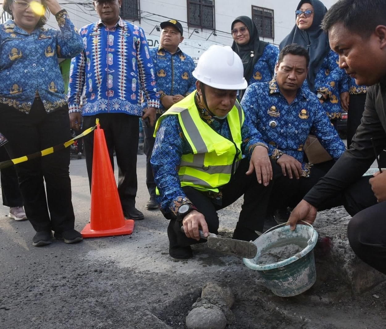 Dedi Maswardy Letakkan Batu Pertama Pembangunan Empat Proyek Insfratruktur di Sunggal-Deli Serdang