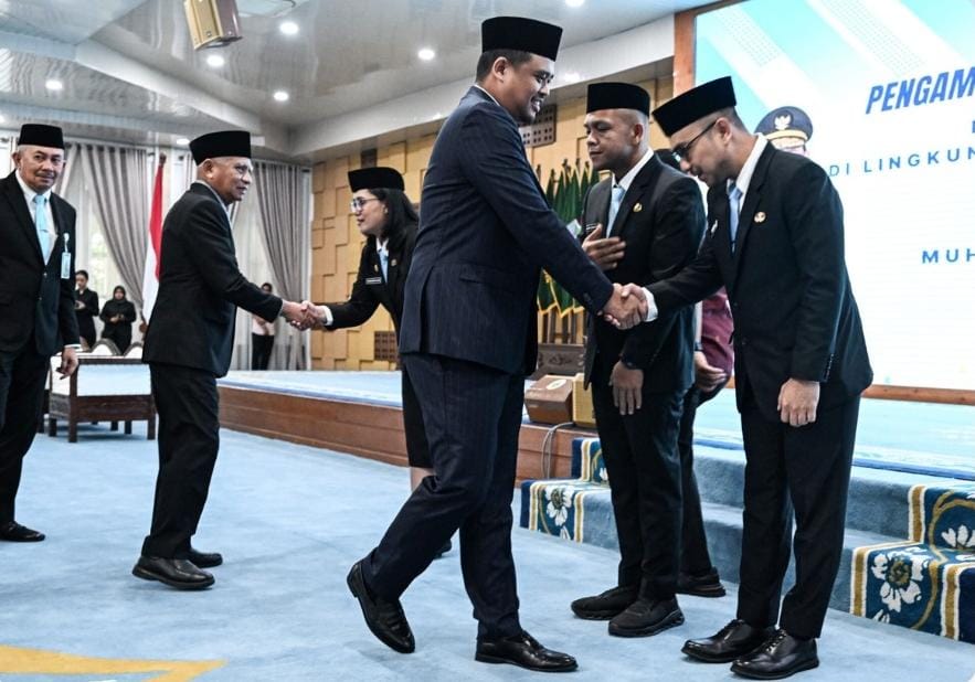 Bobby Nasution Lantik Tiga Pejabat Eselon II Pemprov Sumut