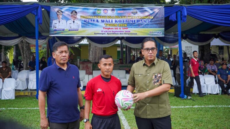 760 Atlet Ikuti Kejuaraan Sepak Bola Pelajar Antarkecamatan Piala Wali Kota Medan I