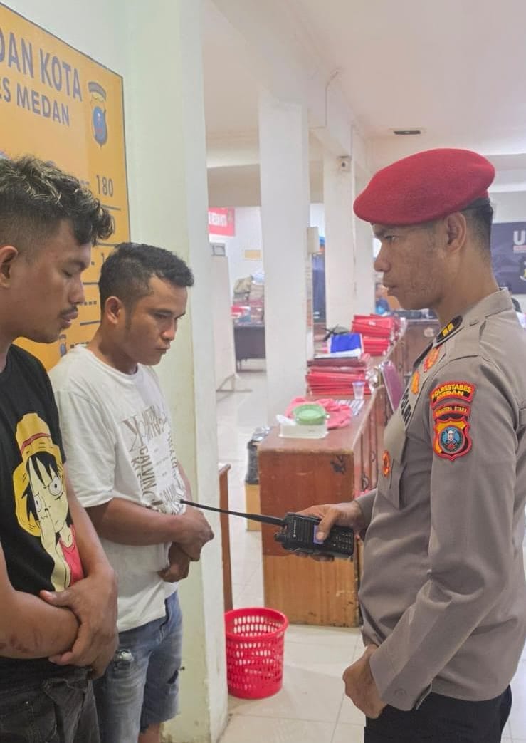 Kepergok Mencuri Sepeda Motor di, 2 Residivis Curanmor Diamankan Polsek Medan Kota
