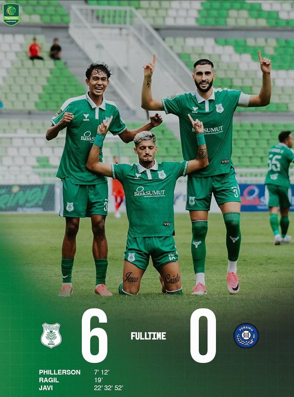 PSMS Medan Pecundangi Persiku Kudus 6-0
