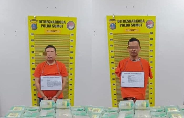 Bawa 44 Kg Sabu, Dua Kurir Jaringan Aceh-Medan Ditangkap di Besitang