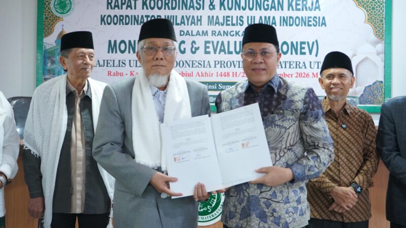 Kanwil Kemenag Sumut dan MUI Teken MOU, Sinergi Penguatan Pembinaan Keagamaan