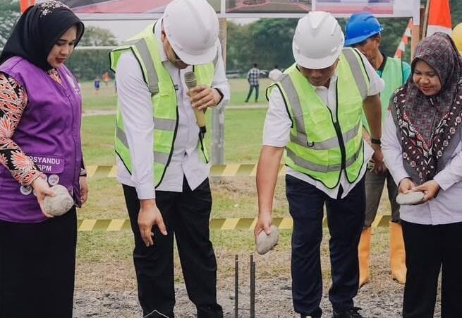 Pembangunan Alun-Alun Pagar Merbau-Deli Serdang Dimulai