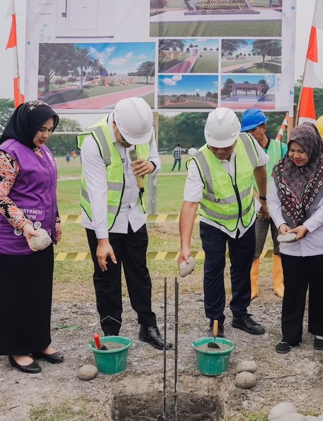 Pembangunan Alun-Alun Pagar Merbau-Deli Serdang Dimulai