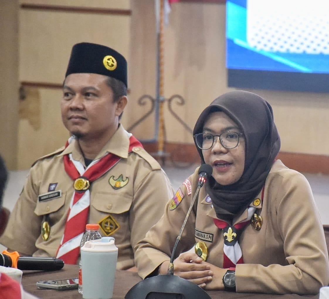 Diikuti 22 Kwarran, Kwarcab Pramuka Deli Serdang Gelar Pelatihan Konten Kreator