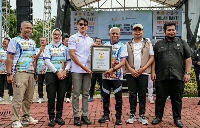 Sumut Raih Rekor MURI Vaksinasi Rabies Terbanyak