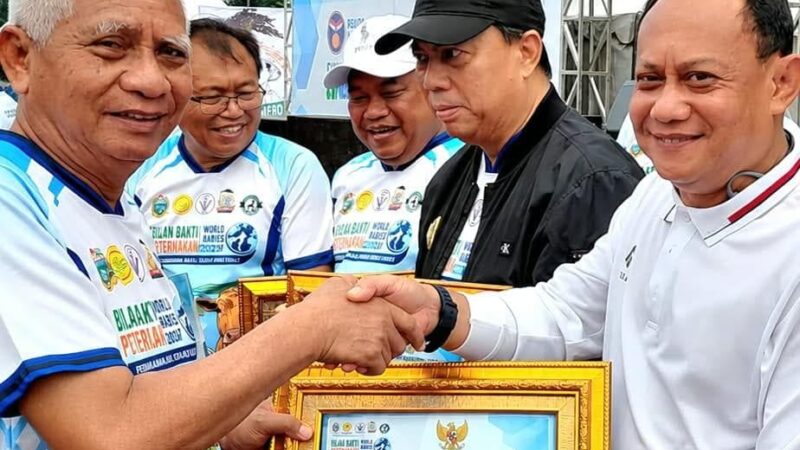 Bupati Deli Serdang Terima Piagam Penghargaan Gubernur Sumut Kategori Bidang Kesehatan Hewan dan Ketahanan Pangan Daerah