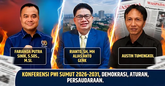 Bursa Ketua PWI Sumut 2026-2031 Menghangat, Tiga Nama Mulai Mencuat