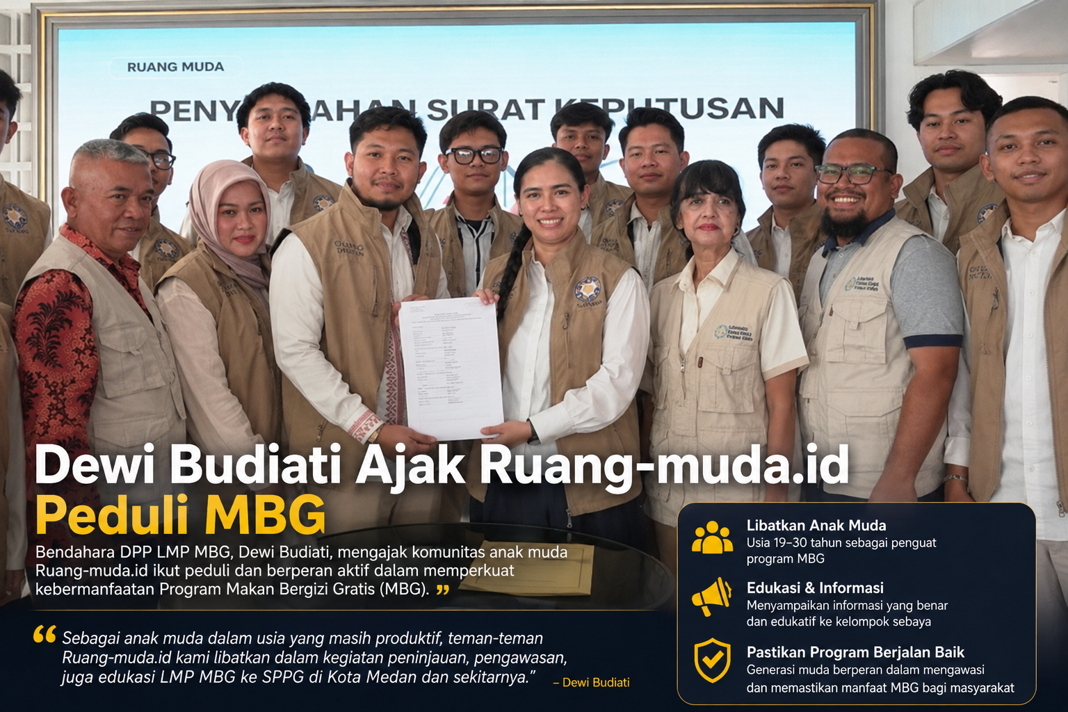 Dewi Budiati Ajak Ruang-muda.id Peduli MBG