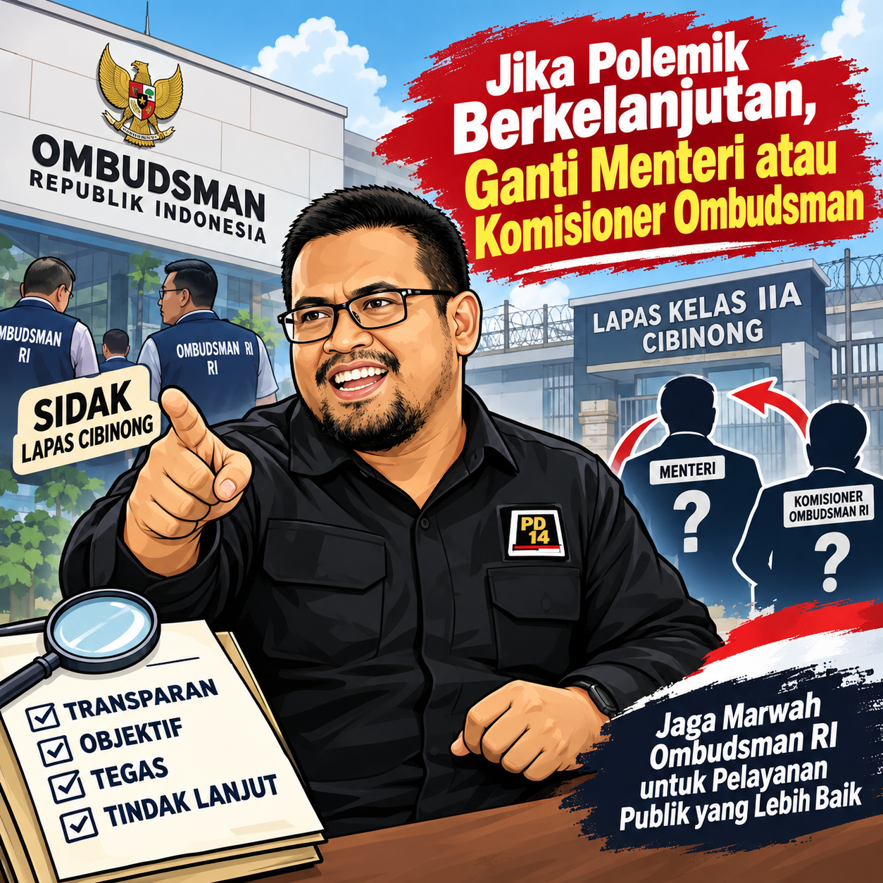 PD 14 Sumut: Jika Polemik Berlanjut, Ganti Menteri atau Komisioner Ombudsman