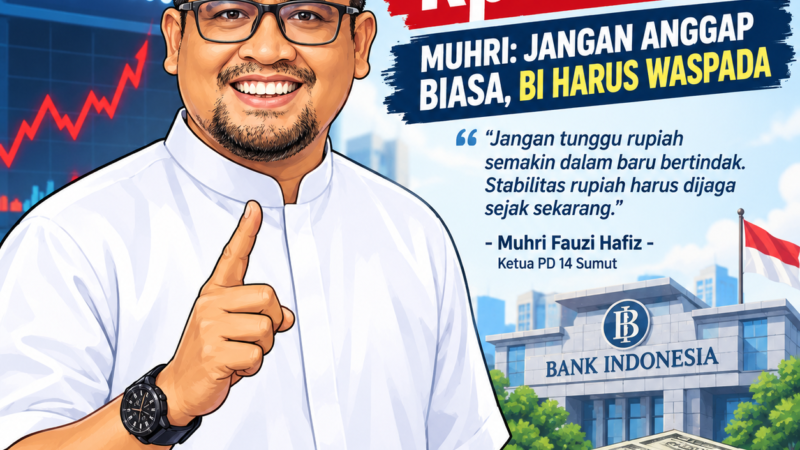 Rupiah Tembus Rp18.000, Muhri Fauzi: Jangan Anggap Biasa, BI Harus Waspada