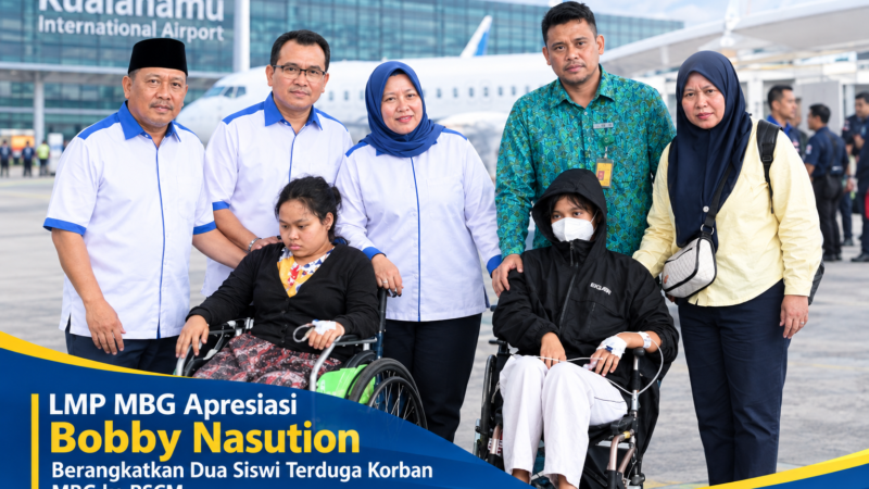 LMP MBG Apresiasi Bobby Nasution Berangkatkan Dua Siswi Terduga Korban MBG ke RSCM