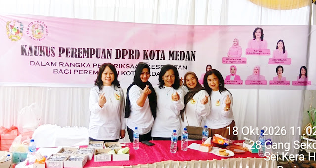 Peduli Kesehatan Perempuan, Kaukus Perempuan DPRD Medan Gelar Pemeriksaan Gratis: Dari USG Kehamilan Hingga Pemeriksaan Mata