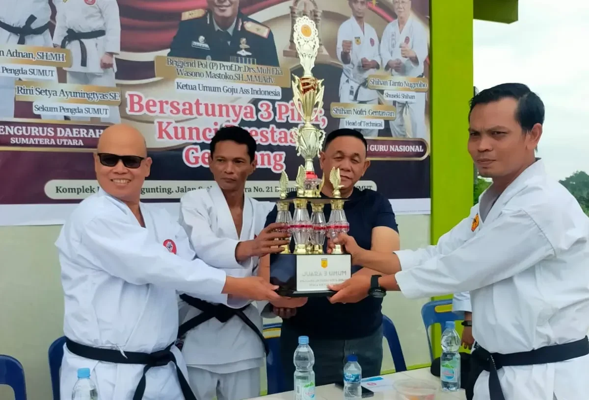 Ratusan Anggota Goju-Ass Sumut Ikuti Ujian Kenaikan Tingkat Sabuk Putih Hingga Sabuk Hitam