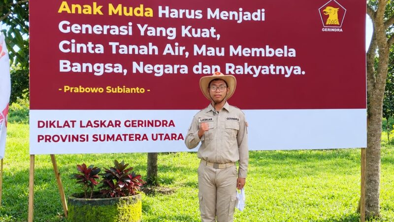 Kader TIDAR Sumut Suharis Prabudi Hadiri Konsolidasi Laskar Gerindra di Sibolangit