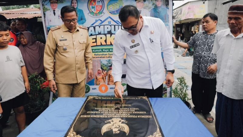 Bupati Deli Serdang Resmikan Kampung Berkah Syahmad, Tingkatkan Kualitas Hunian dan Lingkungan Masyarakat
