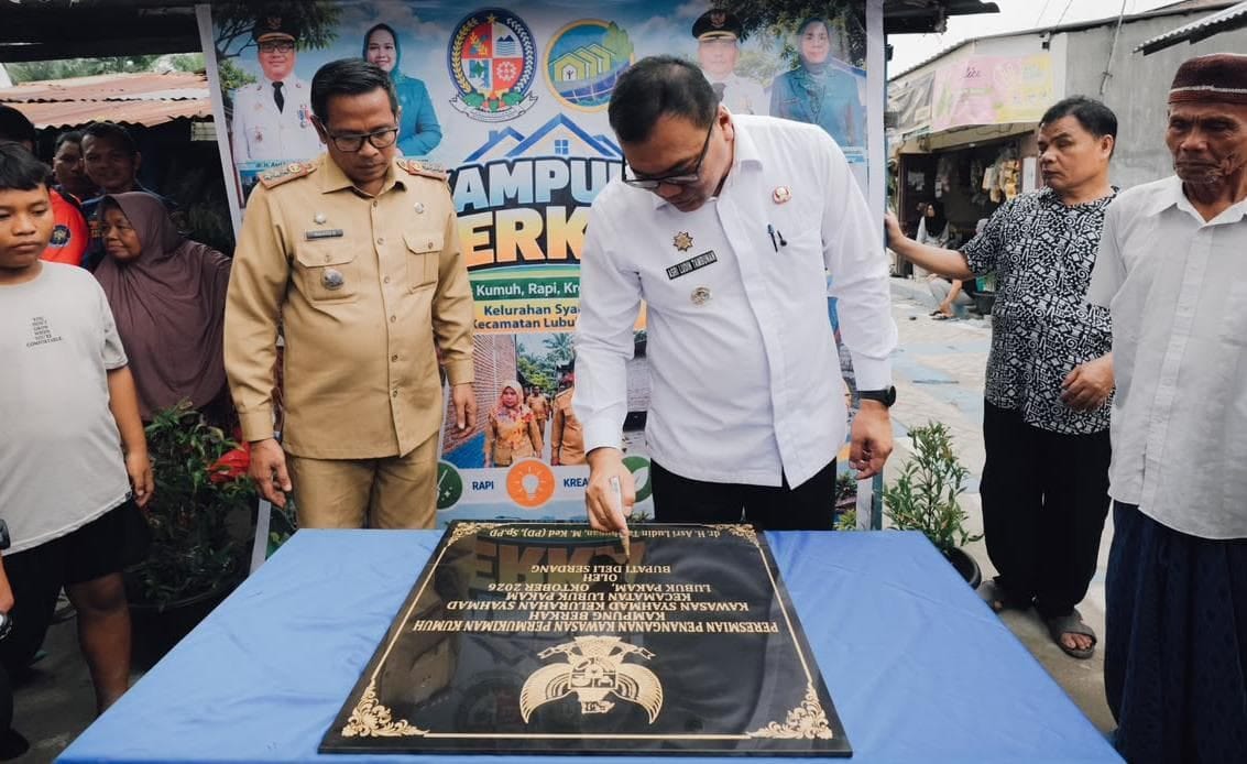 Bupati Deli Serdang Resmikan Kampung Berkah Syahmad, Tingkatkan Kualitas Hunian dan Lingkungan Masyarakat